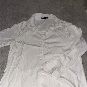Classic White Womens Button Up Shirt